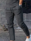 Χαμηλού Κόστους casual παντελόνι-Ανδρικά Τζόγκκερ Παντελόνια Παντελόνι εργασίας Casual παντελόνι Τσέπη Κορδόνι Ελαστική μέση Μονόχρωμο Άνεση Moale Καθημερινά Σαββατοκύριακο Κομψό στυλ street Καθημερινό Πράσινο παραλλαγής Μαύρο
