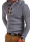 ieftine pulover pentru bărbați-Bărbați Pulover pulover vafelă Tricotat Decupată Tricotat Culoare solidă Stil Nautic De Bază Stilat În aer liber Zilnic Toamnă Iarnă Trifoi Alb M L XL / Bumbac / Manșon Lung / Manșon Lung
