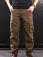 cheap Cargo Pants-Men&#039;s Cargo Pants Trousers Casual Pants Multi Pocket 8 Pocket Solid Color Comfort Casual Daily Going out 100% Cotton Streetwear Simple Black Yellow High Waist Stretchy