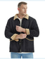 Недорогие Мужские куртки и пальто-Муж. Пальто Повседневная куртка Куртка из шерпа Пальто Зеленый Черный Светло-коричневый На каждый день на открытом воздухе Зима S M L XL XXL