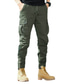 Χαμηλού Κόστους Στρατιωτικά παντελόνια-Ανδρικά Παντελόνια με τσέπες Παντελόνια Κορδόνι Ελαστική μέση Πολλαπλή τσέπη Συμπαγές Χρώμα Causal Καθημερινά Εξόδου Αθλήματα Στυλάτο Πράσινο παραλλαγής Χακί Μικροελαστικό