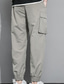 preiswerte Cargohosen-Herren Cargohose Cargohosen Jogginghose Jogger Hose Hosen Arbeitshose Freizeithose Kordelzug Elastische Taille Multi Pocket Glatt Komfort Atmungsaktiv In voller Länge Täglich Ausgehen Strassenmode