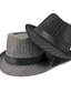 お買い得  メンズハット-男性用 帽子 バケットハット ストリート 日常着 週末 プリント 縞 携帯用 履き心地よい ファッション ブラック