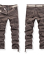 Χαμηλού Κόστους Στρατιωτικά παντελόνια-Ανδρικά Παντελόνια με τσέπες Παντελόνια Ριγλάκι κνήμης Πολλαπλή τσέπη Ισιο πόδι Συμπαγές Χρώμα Άνεση Αναπνέει Πλήρες μήκος Causal Καθημερινά Εξόδου 100% Βαμβάκι Αθλήματα Στυλάτο
