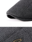 cheap Men&#039;s Hats-Men&#039;s Flat Cap Beret Hat Black Khaki Knit Knitted Simple Holiday Casual Street Dailywear Weekend Pure Color Portable Comfort Fashion