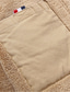 Χαμηλού Κόστους Ανδρικά Μπουφάν &amp; Παλτό-Ανδρικά Χειμωνιάτικα μπουφάν Μπουφάν Sherpa Χειμερινό παλτό Ανθεκτικό Καθημερινά Ρούχα Διακοπές Να πάω Μονόπετο Απορρίπτω Θερμαντικά Ανατομικό Χαλάρωση Σακάκι Εξωτερικά ενδύματα Συμπαγές / Απλό χρώμα