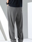 Χαμηλού Κόστους casual παντελόνι-Ανδρικά Παντελόνια Casual παντελόνι Τσέπη Κορδόνι Ελαστική μέση Συμπαγές Χρώμα Άνεση Αναπνέει Πλήρες μήκος Καθημερινά Εξόδου Streetwear Μοντέρνα Κομψό &amp; Μοντέρνο Μαύρο Ανοικτό Γκρίζο Μικροελαστικό