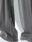 お買い得  カジュアルパンツ-男性用 ズボン カジュアルパンツ ポケット ドローストリング 弾性ウエスト 純色 履き心地よい 高通気性 全長 日常 お出かけ ストリートウェア ファッション シック・モダン ブラック ライト マイクロエラスティック