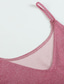 cheap Tank Tops &amp; Camis-Women&#039;s Camisole Tank Top Camisole Going Out Tops Summer Tops Silver Pink Golden Sequins Sleeveless Casual Club Basic Sexy Beach V Neck Regular S