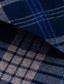 baratos Camisas Vestido-camisa social masculina camisa de lã estampas gráficas turndown azul fúcsia azul real cinza escuro azul marinho ao ar livre rua manga longa abotoar roupas vestuário moda confortável