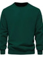 cheap Basic Hoodie Sweatshirts-Men&#039;s Sweatshirt Sherpa Pullover Light Khaki. Green Black Light Green Orange Crew Neck Solid Color Sports &amp; Outdoor Streetwear Casual Big and Tall Winter Fall Clothing Apparel Hoodies Sweatshirts