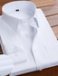 economico Camicie da vestito-Per uomo Camicie Onde Collo ripiegabile Nero Bianco Rosa Vino Blu marino Matrimonio Ufficio Manica lunga Bottone giù Abbigliamento Lavoro Da cerimonia Informale Senza rughe