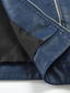 cheap Men’s Furs &amp; Leathers-Men&#039;s Faux Leather Jacket Biker Jacket Daily Wear Work Winter Long Coat Regular Fit Warm Casual Casual Daily Jacket Long Sleeve Pure Color With Belt Navy Blue Black