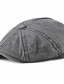 ieftine Pălării Bărbați-Bărbați Pălărie Beretă Bască Flat Stradă Zilnice Sfârșit de săptămână Lipitură Culoare pură Portabil Protecție Solară Confort Modă Negru