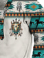voordelige 3D-hoodies voor heren-Voor heren Sweatshirt Stoppen Wit Opstaande boord Tribal Grafische prints Afdrukken Casual Dagelijks Sport 3D-afdrukken Streetwear Ontwerper Casual Lente &amp; Herfst Kleding Hoodies Sweatshirts Lange