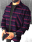 cheap Flannel Shirts-Men&#039;s Flannel Shirt Shirt Jacket Shacket Fleece Shirt Shirt Overshirt Plaid Turndown Blue Purple Red Hot Stamping Outdoor Halloween Long Sleeve Button-Down Print Clothing Apparel Fashion Designer
