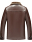 preiswerte Kunstlederjacke-Herren Lederjacke Kunstlederjacke Freizeitskleidung Urlaub Langlebig Lässig / Alltäglich Tasche Herbst Winter Solide / einfarbig Komfort Freizeit Umlegekragen Standard Regular Fit Schwarz Braun Jacken