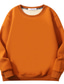 cheap Basic Hoodie Sweatshirts-Men&#039;s Sweatshirt Sherpa Pullover Black Pink Yellow Khaki Orange Crew Neck Solid Color Sports &amp; Outdoor Sports Streetwear Fleece Basic Casual Big and Tall Winter Fall Clothing Apparel Hoodies