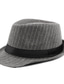 abordables Sombreros de hombre-Hombre Sombrero Sombrero de copa Calle Uso Diario Fin de semana Estampado Raya Portátil Comodidad Moda Negro
