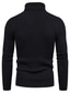 ieftine pulover pentru bărbați-Bărbați Pulover cu gât rotic Plover Striat Tricotat Decupată Tricotat Culoare solidă Guler Pe Gât Păstrați-vă cald Contemporan modern Muncă Purtare Zilnică Îmbrăcăminte Iarnă Primăvara &amp; toamnă Negru