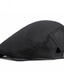 Χαμηλού Κόστους Ανδρικά καπέλα-Ανδρικά Καπέλο Μπερές Επίπεδο καπέλο Δρόμος Καθημερινή Ένδυση Σαββατοκύριακο Δίχτυ Μονόχρωμες Φορητό Άνεση Μοντέρνα Μαύρο