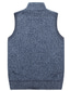 abordables suéter chalecos-Hombre Chaleco suéter Chaqueta de Punto Jersey con cremallera Tejer Color sólido Clásico Ropa Invierno Azul cielo Vino M L XL