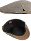Χαμηλού Κόστους Ανδρικά καπέλα-Ανδρικά Καπέλο Μπερές Επίπεδο καπέλο Δρόμος Καθημερινή Ένδυση Σαββατοκύριακο Ρυθμιζόμενη πόρπη Ταινία Φορητό Άνεση Μοντέρνα Μαύρο