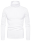 halpa Miesten vapaa-ajan T-paidat-syksy talvi tyyli rento muoti miesten koodi puhdas väri plus sametti korkeapääntie paita pitkähihainen t-paita