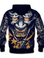 cheap Graphic Hoodies-Men&#039;s Full Zip Hoodie Jacket Zipper Print Sportswear Casual Fuzzy Dragon Graphic Prints Flame Dark Green Navy Blue Black 3D Print Hooded Casual Daily Sports Long Sleeve Clothing Clothes Regular Fit