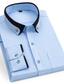 voordelige Nette overhemden-Voor heren Overhemd Button-down overhemd Shirt met kraag Zee blauw Zwart Wit Lange mouw Grafische prints Strijkijzer Lente Herfst Bruiloft Buiten Kleding