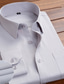 abordables Camisas de vestir-Hombre Camisa para Vestido Olas Cuello Vuelto Negro Blanco Rosa Vino Azul Marino Boda Trabajo Manga Larga Abotonar Ropa Negocios Formal Casual Libre de arrugas