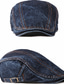 ieftine Pălării Bărbați-Bărbați Pălărie Beretă Stradă Zilnice Sfârșit de săptămână Buzunar reglabil Culoare pură Portabil Confort Modă Negru
