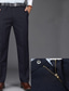זול שמלת מכנסיים-בגדי ריקוד גברים חליפות מכנסיים צ&#039;ינו כיס אחיד קומפורט נושם באורך מלא מִשׂרָד עֵסֶק יומי שיק ומודרני רשמי שחור כחול עמוק מיקרו-אלסטי