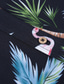 billiga Herrtröjor-Herr Hawaii skjorta Skjorta kostymer Sommarskjorta Blommig Träd Bokstav Flamingo Ananas Nedvikt Svart Vit Rodnande Rosa Rubinrött Marinblå Dagligen Helgdag Kortärmad Button-Down Mönster Kläder 2st