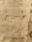 billige Cargobukser-Herre Cargo-bukser Bukser Casual bukser Multi lomme 8 lommer Helfarve Komfort Afslappet Daglig I-byen-tøj 100 % bomuld Gade Enkel Sort Gul Høj Talje Elastisk