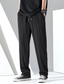 Χαμηλού Κόστους casual παντελόνι-Ανδρικά Παντελόνια Casual παντελόνι Τσέπη Κορδόνι Ελαστική μέση Συμπαγές Χρώμα Άνεση Αναπνέει Πλήρες μήκος Καθημερινά Εξόδου Streetwear Μοντέρνα Κομψό &amp; Μοντέρνο Μαύρο Ανοικτό Γκρίζο Μικροελαστικό