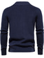 cheap Men&#039;s Pullover Sweater-Men&#039;s Cardigan Sweater Ribbed Knit Zipper Knitted Pure Color Standing Collar Warm Ups Modern Contemporary Daily Wear Vacation Clothing Apparel Winter Fall Dark Grey Dark Navy S M L / Long Sleeve