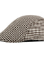 billige Hatter til herrer-Herre Hatt Baret Hat Flat lue utendørs Gate Daglig Justerbar spenne Hundetannmønster Vindtett Varm Pustende Svart