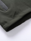 halpa Miesten takit-miesten tuulitakki kestävä vapaa-ajan / päivittäiset vaatteet lomalla mukana vetoketju hupullinen mukavuus vapaa-ajan takki päällysvaatteet kiinteä / yksivärinen tasku sotilaallinen vihreä beige musta