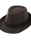 ieftine Pălării Bărbați-Bărbați Pălărie Clop Stradă Zilnice Sfârșit de săptămână Imprimeu Zăbrele Portabil Confort Modă Negru
