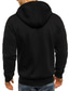 cheap Basic Hoodie Sweatshirts-Men&#039;s Full Zip Hoodie Jacket Solid Color Zipper Casual Daily Holiday Casual Big and Tall Hoodies Sweatshirts  Green White Black
