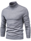 cheap Men&#039;s Pullover Sweater-Men&#039;s Turtleneck Sweater Pullover Ribbed Knit Cropped Knitted Solid Color Turtleneck Keep Warm Modern Contemporary Work Daily Wear Clothing Apparel Winter Spring &amp;  Fall Blue Yellow S M L / Weekend