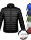 Χαμηλού Κόστους Ανδρικά Πουπουλένια Downs &amp; Παρκά Μπουφάν-Ανδρικά Πουπουλένιο Χειμωνιάτικα μπουφάν Χειμερινό παλτό Αντιανεμικό Ζεστό Causal Πεζοπορία Συμπαγές / Απλό χρώμα Εξωτερικά ενδύματα Ρούχα Μαύρο Σκούρο πράσινο Μπορντώ / Χειμώνας / Χειμώνας