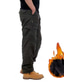 Χαμηλού Κόστους Στρατιωτικά παντελόνια-Ανδρικά Παντελόνια με τσέπες Παντελόνι Fleece Χειμωνιάτικο παντελόνι Παντελόνια Φερμουάρ Ριγλάκι κνήμης Πολλαπλή τσέπη Συμπαγές Χρώμα Ζεστό Φοριέται Πλήρες μήκος Causal Καθημερινά Εξόδου 100% Βαμβάκι