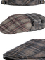 abordables Chapeaux homme-Homme Chapeau Béret Chapeau Beret Plein Air Quotidien Fin de semaine Boucle réglable Plaid Portable Confort Mode Noir