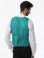 cheap Gilets-Men&#039;s Vest Breathable Soft Comfortable Daily Wear Going out Festival Single Breasted V Neck Basic Business Casual Jacket Outerwear Solid Colored Pocket milk white Retro Red Robin&#039;s Egg Blue