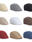 cheap Men&#039;s Hats-Men&#039;s Hat Beret Hat Flat Cap Street Dailywear Weekend Pure Color Pure Color Portable Comfort Fashion Black