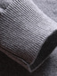 tanie sweter męski sweter-Męskie Pulower Prążkowany Robić na drutach Dzianiny Jednokolorowe Półgolf Zatrzymujący ciepło Współczesny współczesny Praca Dzienne zużycie Odzież Wiosna i jesień Czarny Żółty M L XL / Długi rękaw