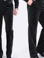 זול מכנסיים רגילים-בגדי ריקוד גברים מכנסי קורדרוי מכנסי חורף מכנסיים מכנסיים רגילים כיס רגל ישרה אחיד קומפורט חם יומי ליציאה אופנתי סגנון רחוב שחור יין מותניים גבוהים מיקרו-אלסטי