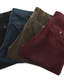 cheap Casual Pants-Men&#039;s Corduroy Pants Winter Pants Trousers Casual Pants Pocket Straight Leg Solid Colored Comfort Warm Daily Going out Fashion Streetwear Black Wine High Waist Micro-elastic